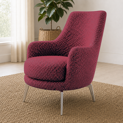 Solis 3+2+1 Sofa Set, 1 seater, red, detail view