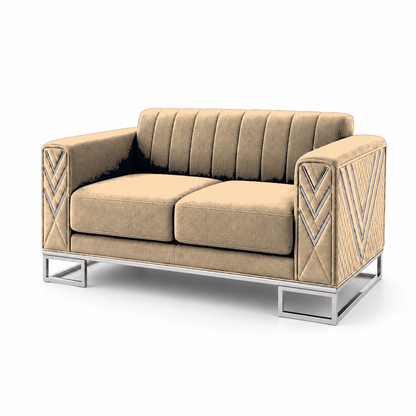 Solis 3+2+1 Sofa Set, 2 seater, beige, studio view