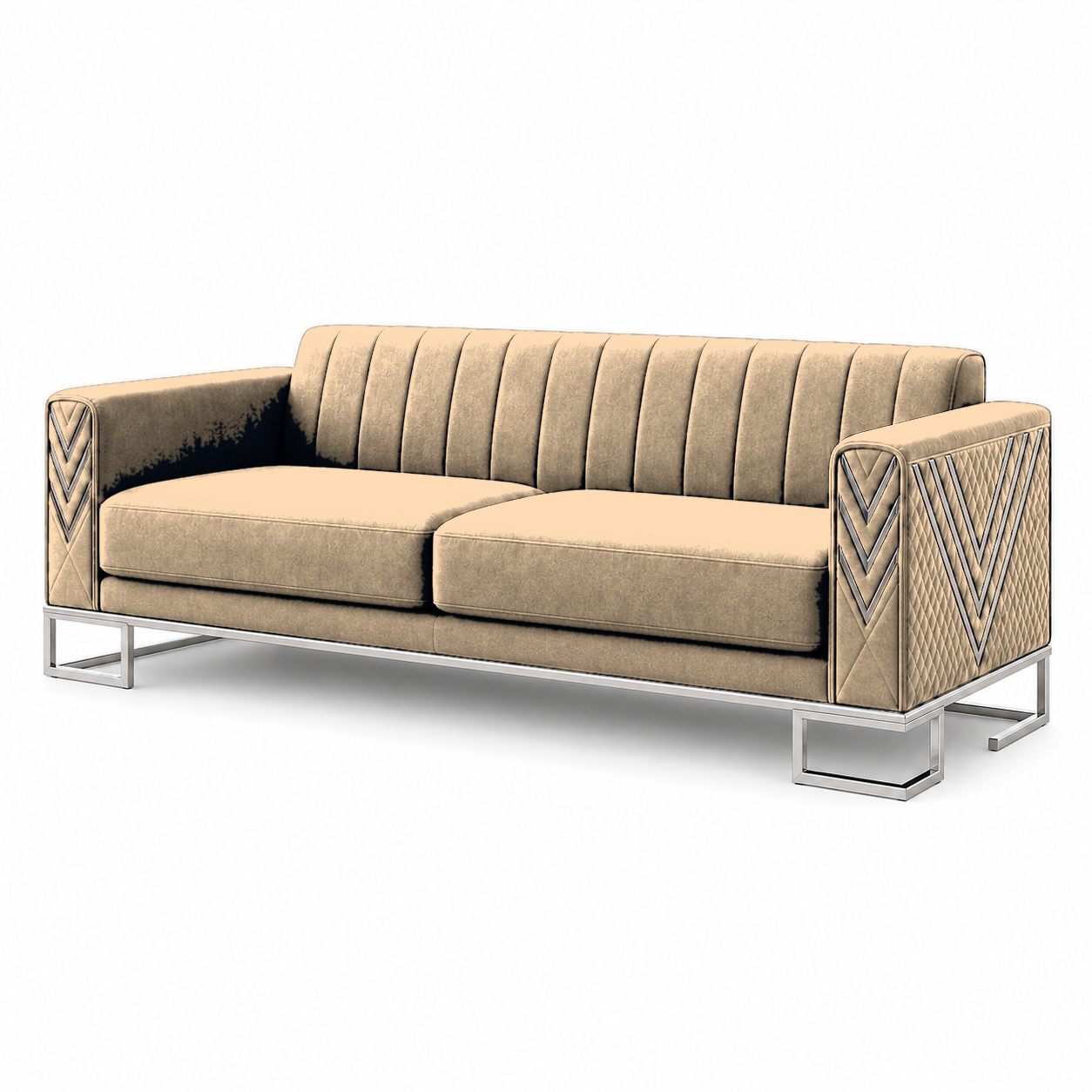 Solis 3+2+1 Sofa Set, 3 seater, beige, studio view