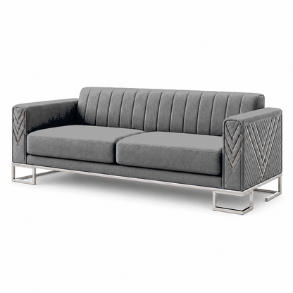 Solis 3+2+1 Sofa Set, 3 seater, grey, studio view