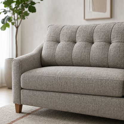 Close-up of the Spark - L shape sectional sofa's upholstery and details