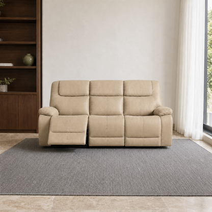 Spire Recliner 3 seater beige 01 main