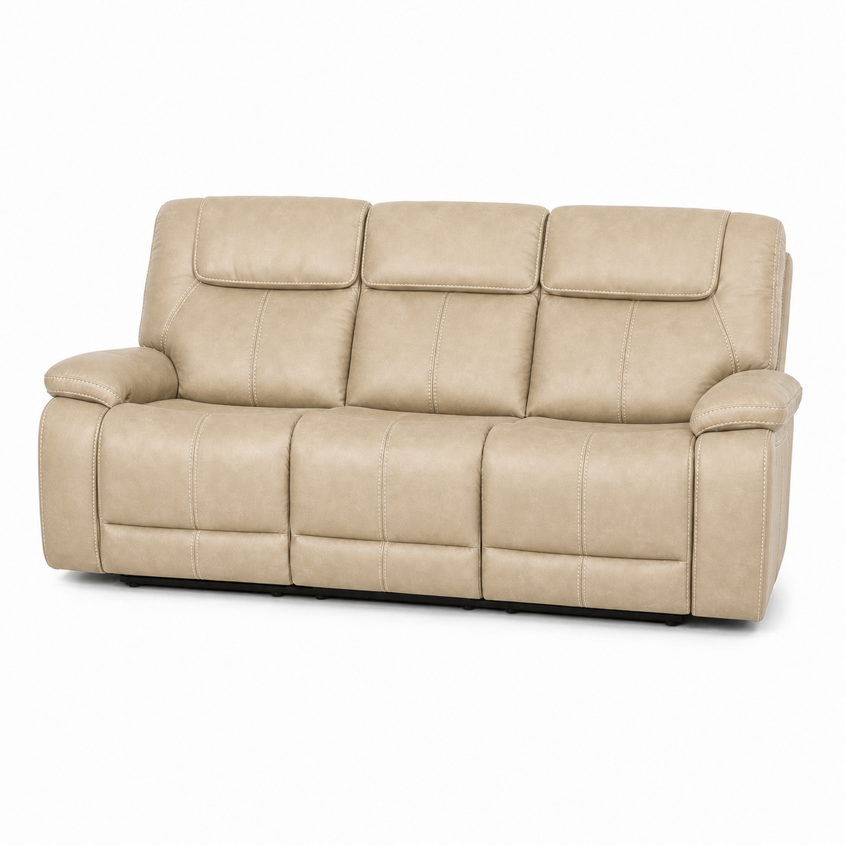 Spire Recliner 3 seater beige 02 white