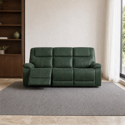 Spire Recliner 3 seater green 01 main