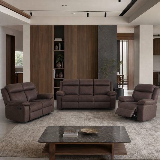 Spire Recliner complete configuration in an editorial living room