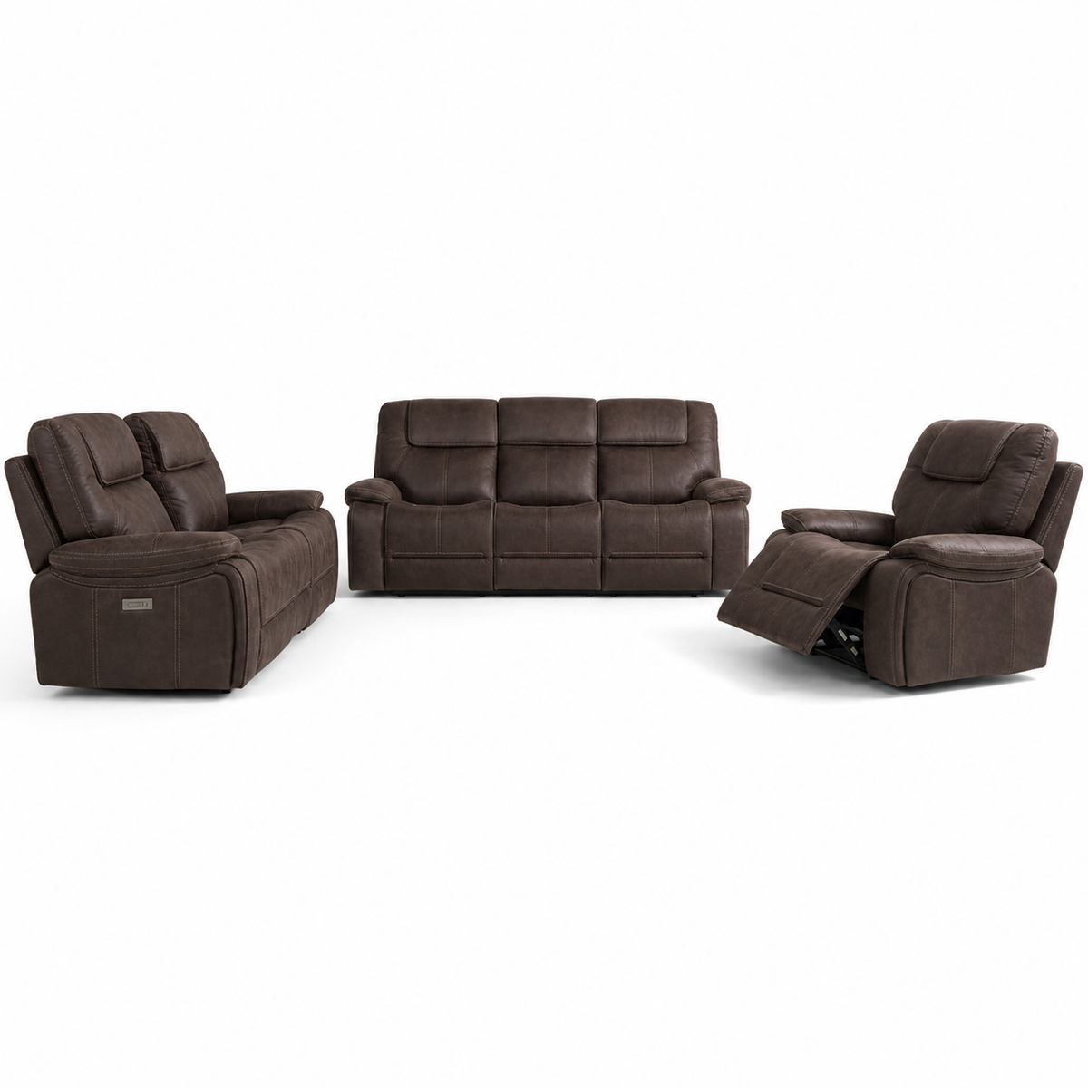 Spire Recliner complete configuration on a white background