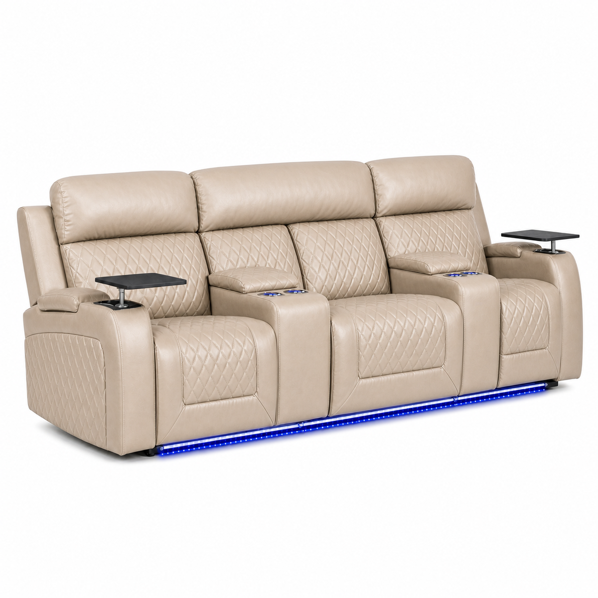 Summit Recliner 3 seater beige 02 white