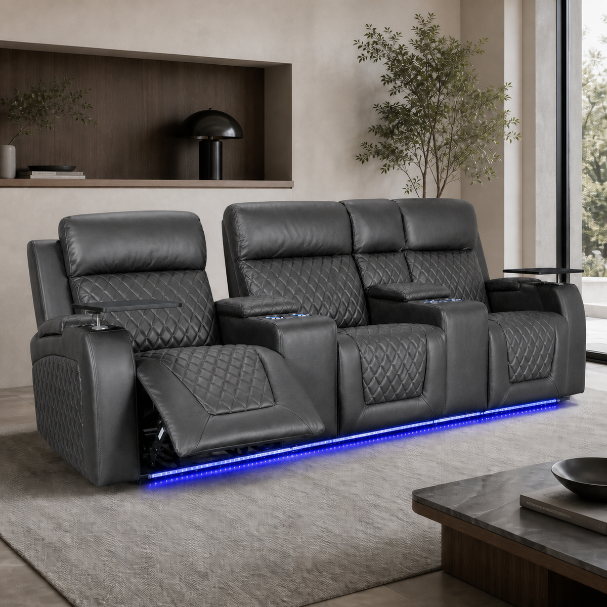 Summit Recliner 3 seater grey 01 main