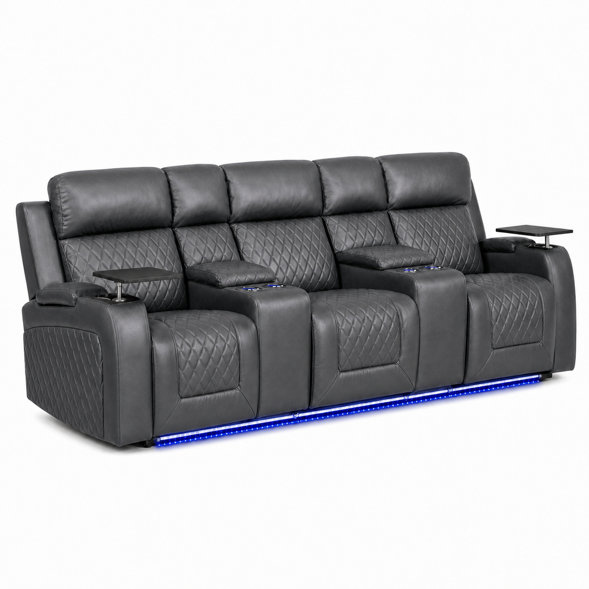 Summit Recliner 3 seater grey 02 white