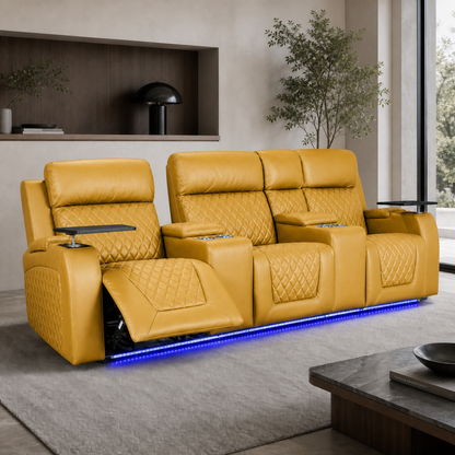 Summit Recliner 3 seater yellow 01 main