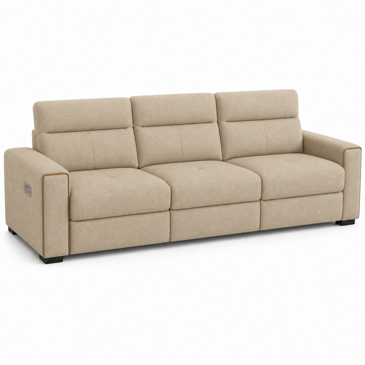 Sundial Recliner 3 seater beige 02 white