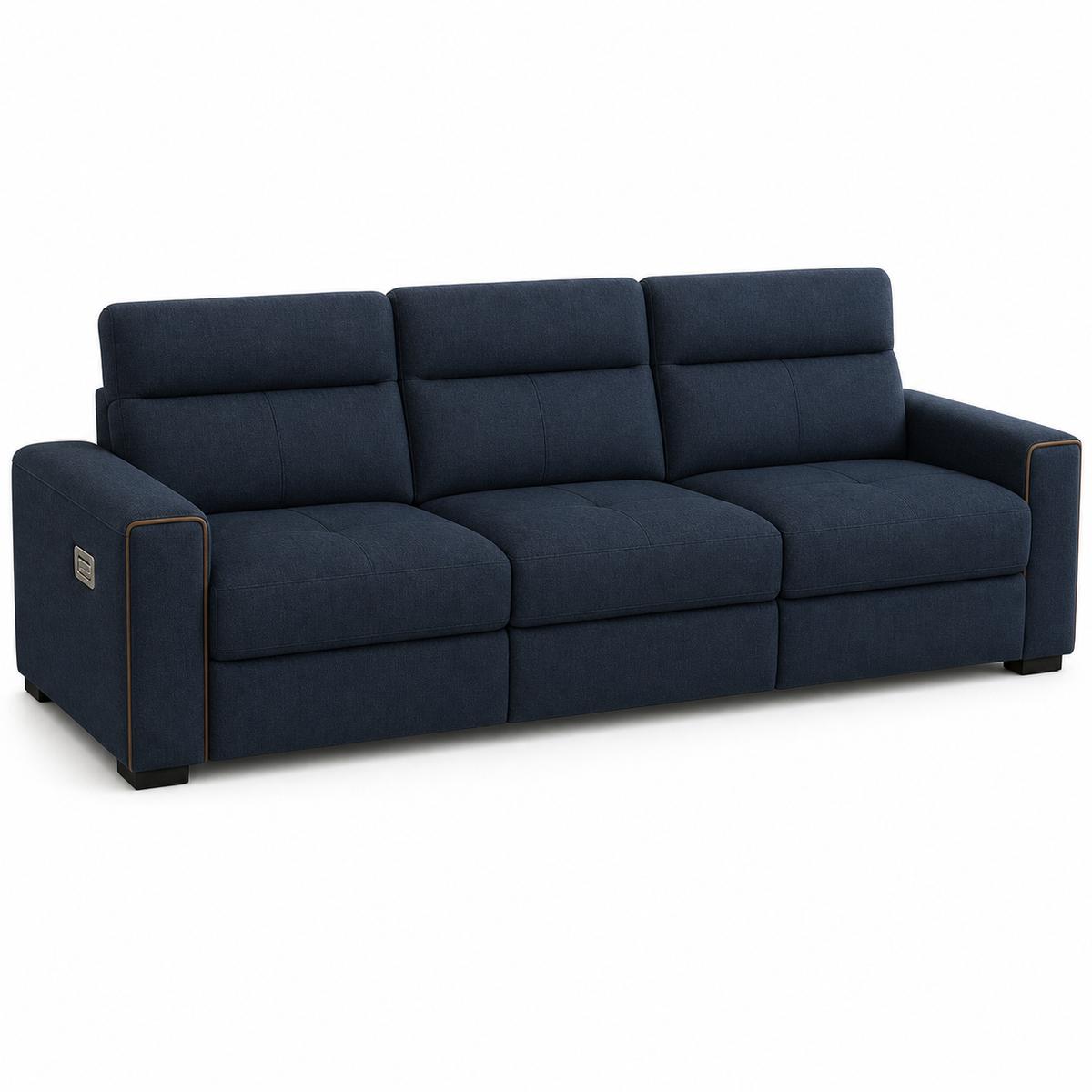 Sundial Recliner 3 seater blue 02 white