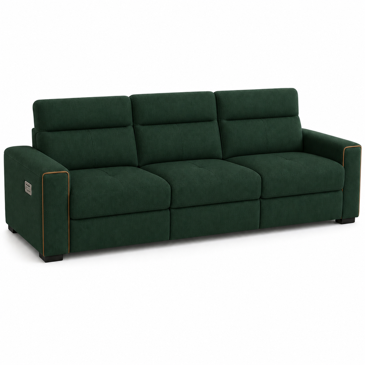 Sundial Recliner 3 seater green 02 white