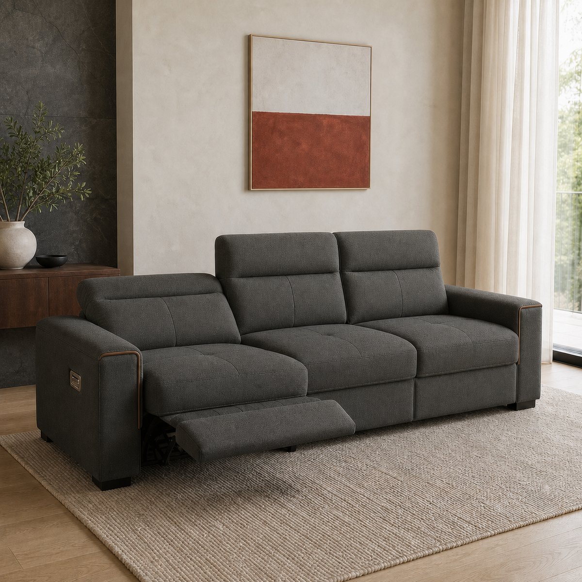 Sundial Recliner 3 seater grey 01 main