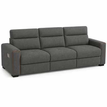 Sundial Recliner 3 seater grey 02 white