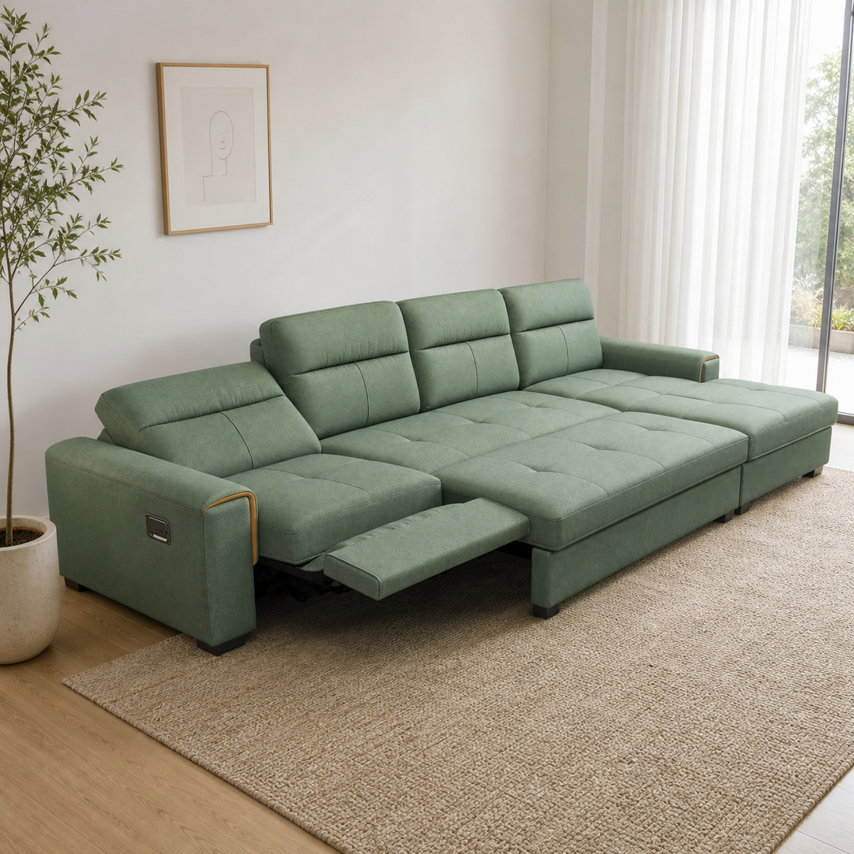 Sundial Recliner complete configuration from an alternate angle