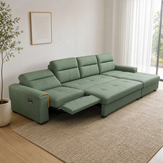 Sundial Recliner complete configuration from an alternate angle