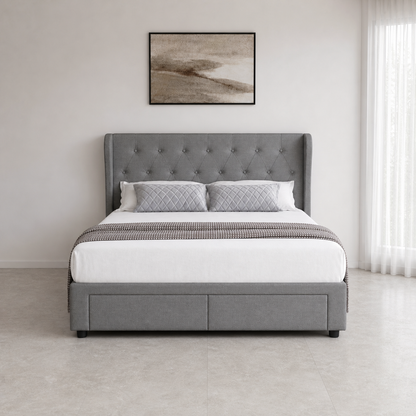 Tara - Bed, complete straight-on bed view