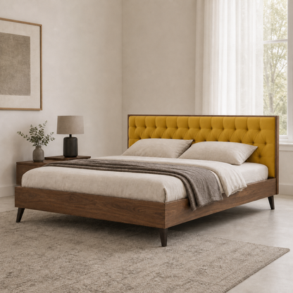 Tash - Bed Yellow lifestyle view