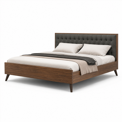 Tash - Bed, complete long-side studio bed view