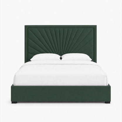 Tenor - Bed Green plain white background view