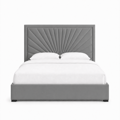 Tenor - Bed Grey plain white background view