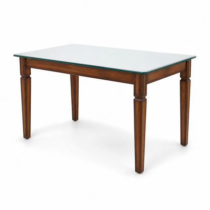 Theo - Wooden Top Dining Table, table-only or source-conservative construction studio view