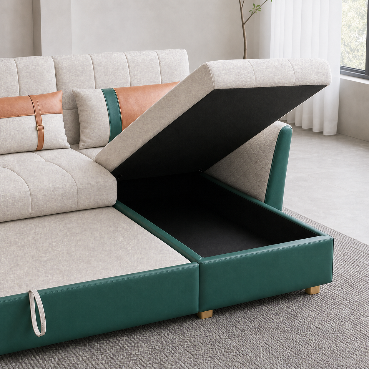 Theon - Sofa bed, source-proven sofa-bed mechanism or construction detail