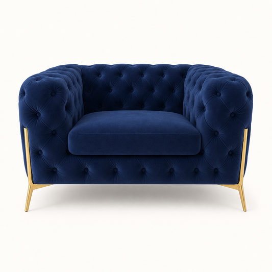 Thrive 3+2+1 Sofa Set, 1 seater, blue, studio view