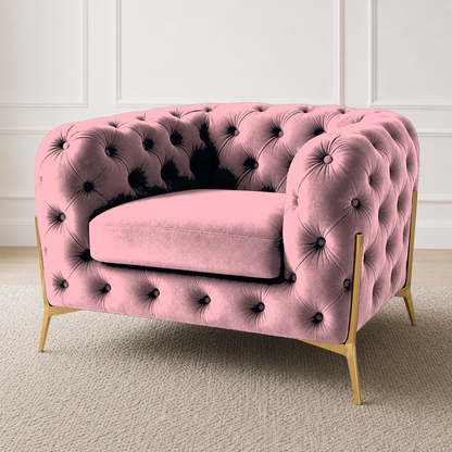 Thrive 3+2+1 Sofa Set, 1 seater, pink, detail view