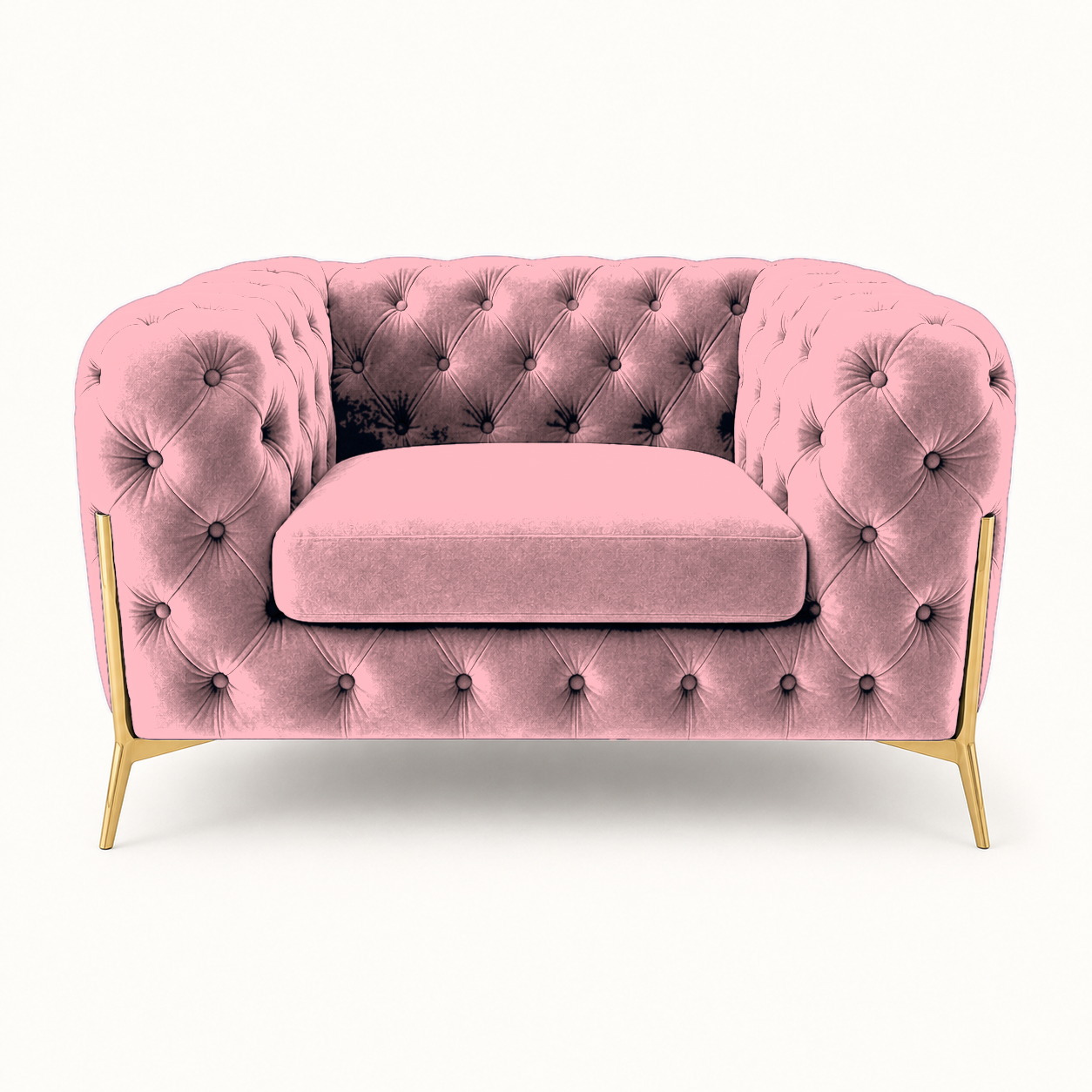 Thrive 3+2+1 Sofa Set, 1 seater, pink, studio view