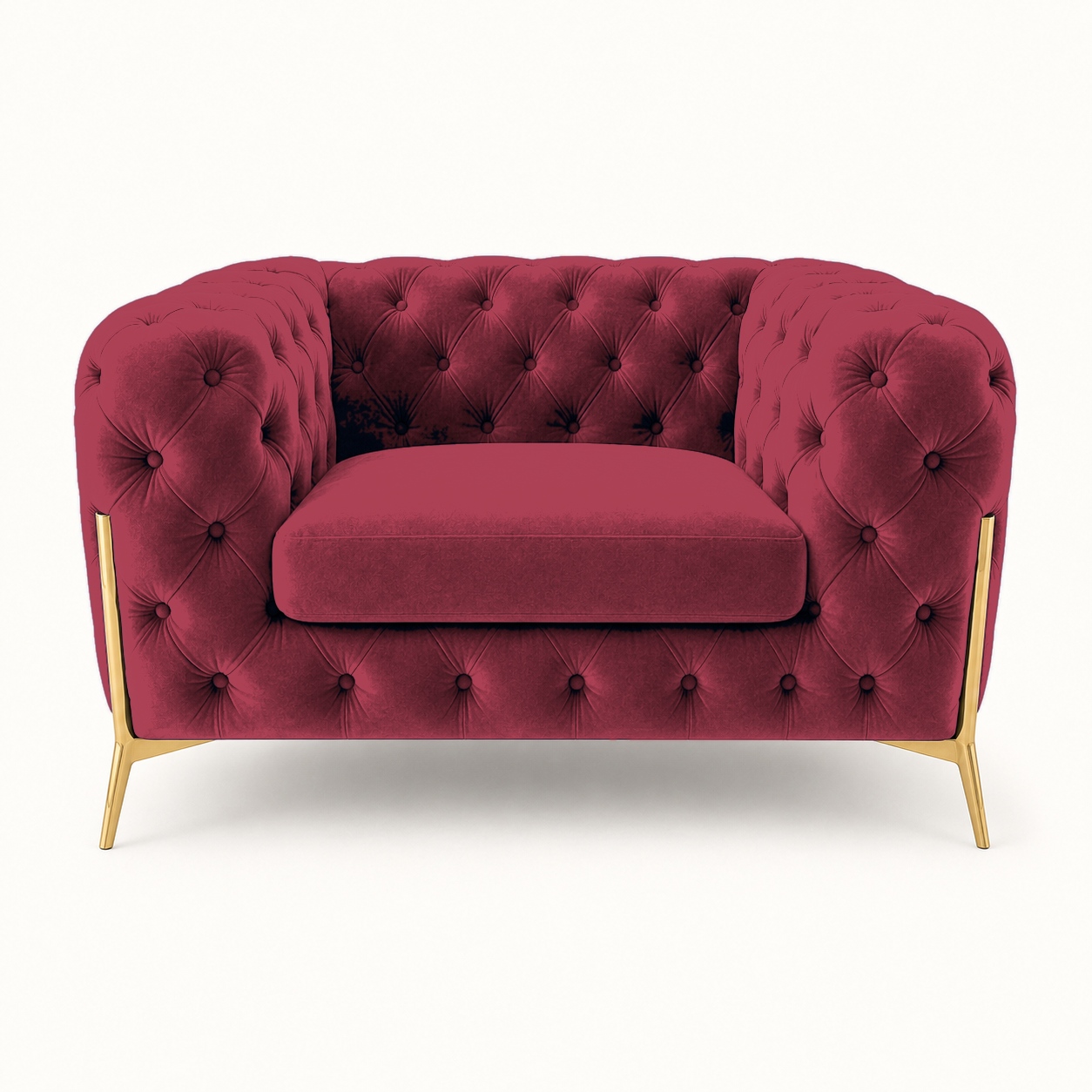 Thrive 3+2+1 Sofa Set, 1 seater, red, studio view