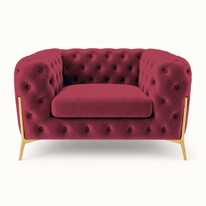 Thrive 3+2+1 Sofa Set, 1 seater, red, studio view