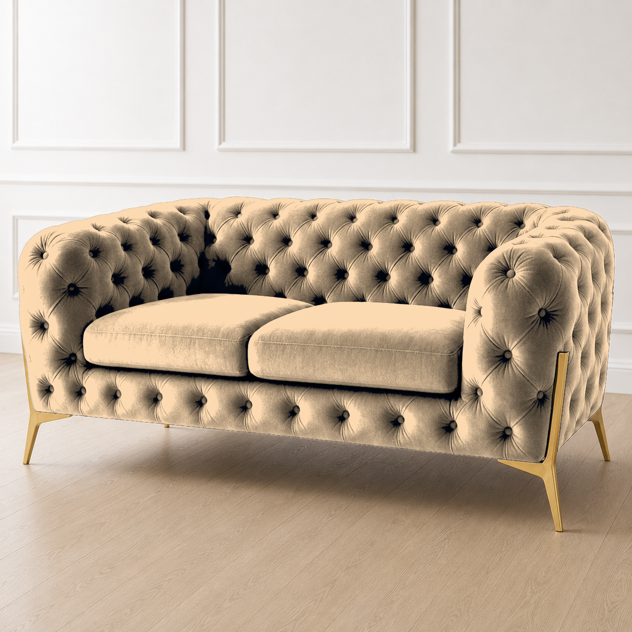 Thrive 3+2+1 Sofa Set, 2 seater, beige, detail view