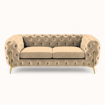 Thrive 3+2+1 Sofa Set, 2 seater, beige, studio view