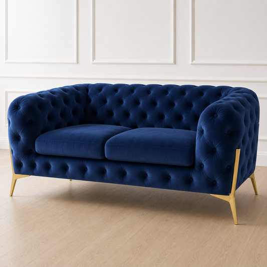 Thrive 3+2+1 Sofa Set, 2 seater, blue, detail view