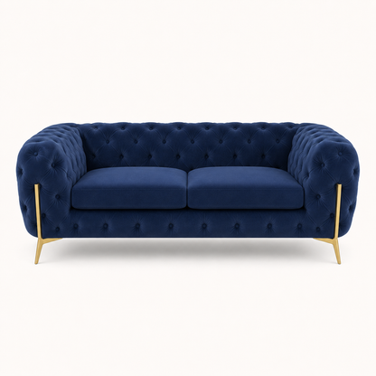 Thrive 3+2+1 Sofa Set, 2 seater, blue, studio view