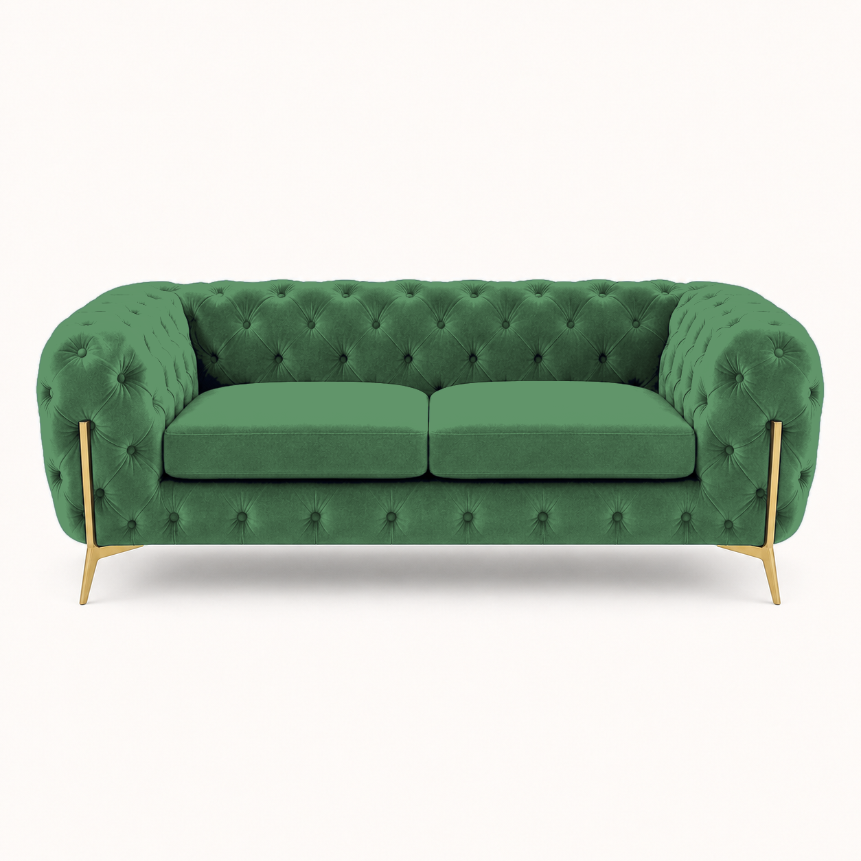 Thrive 3+2+1 Sofa Set, 2 seater, green, studio view