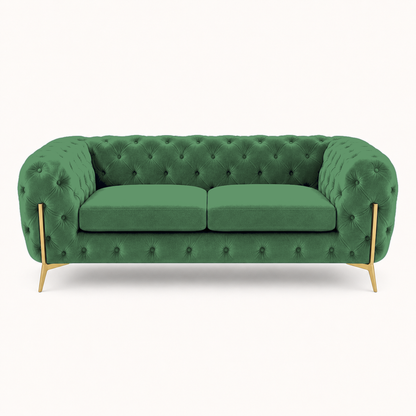 Thrive 3+2+1 Sofa Set, 2 seater, green, studio view