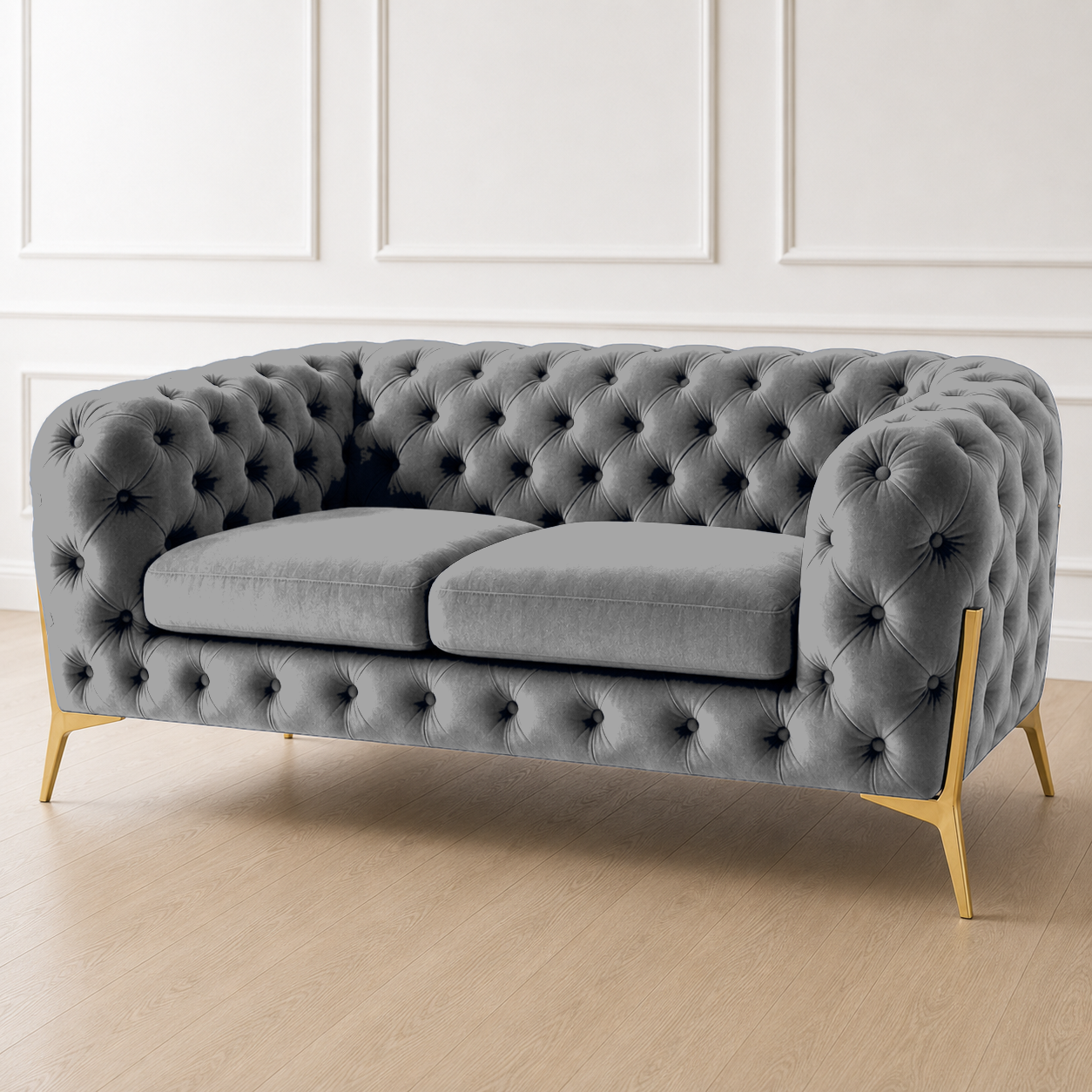 Thrive 3+2+1 Sofa Set, 2 seater, grey, detail view