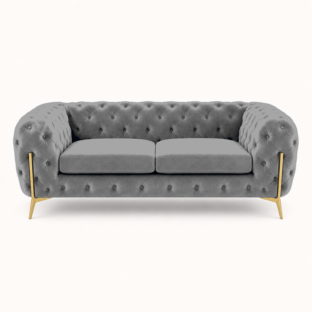 Thrive 3+2+1 Sofa Set, 2 seater, grey, studio view