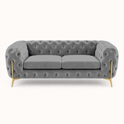 Thrive 3+2+1 Sofa Set, 2 seater, grey, studio view