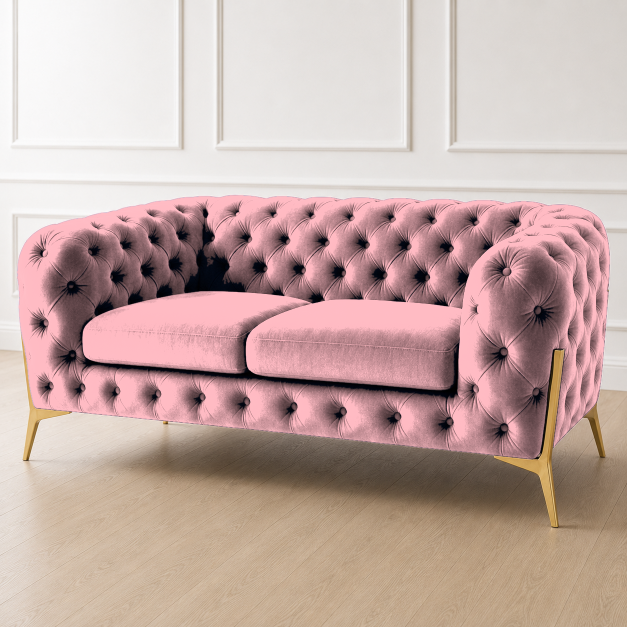 Thrive 3+2+1 Sofa Set, 2 seater, pink, detail view