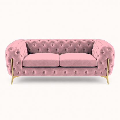 Thrive 3+2+1 Sofa Set, 2 seater, pink, studio view