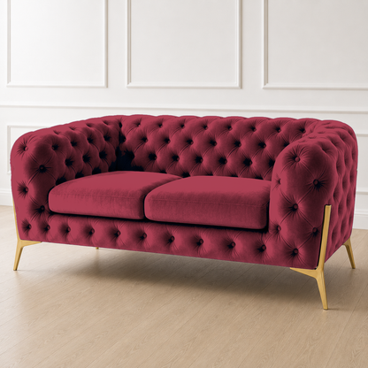 Thrive 3+2+1 Sofa Set, 2 seater, red, detail view