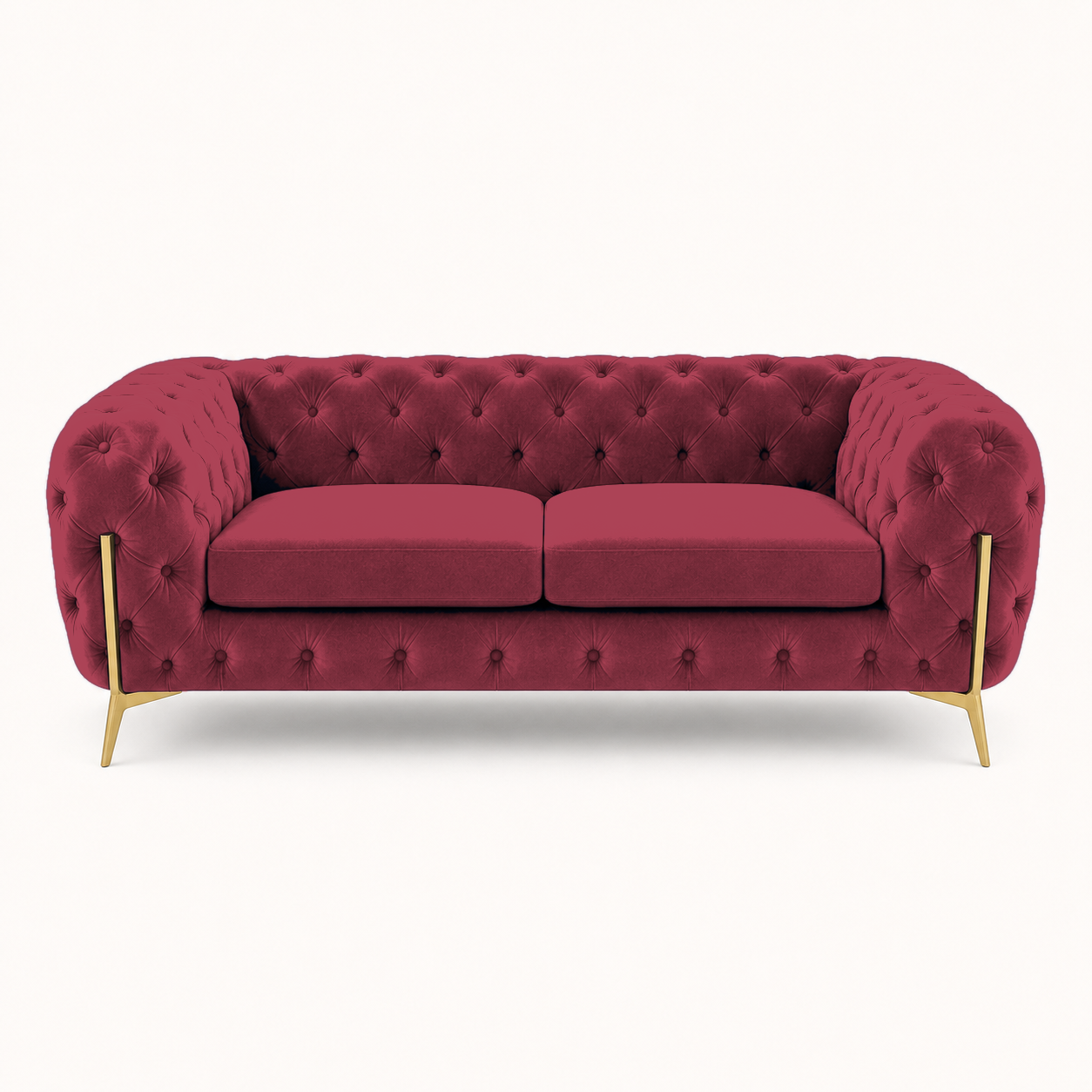 Thrive 3+2+1 Sofa Set, 2 seater, red, studio view