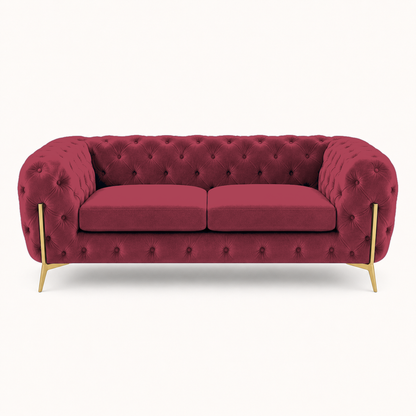 Thrive 3+2+1 Sofa Set, 2 seater, red, studio view