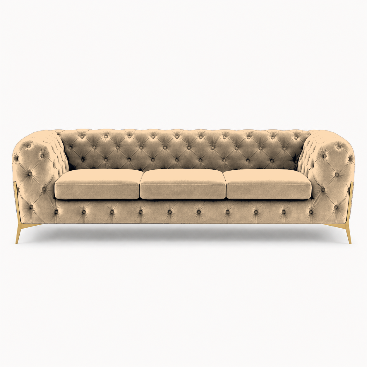 Thrive 3+2+1 Sofa Set, 3 seater, beige, studio view