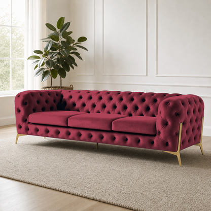 Thrive 3+2+1 Sofa Set, 3 seater, red, room view