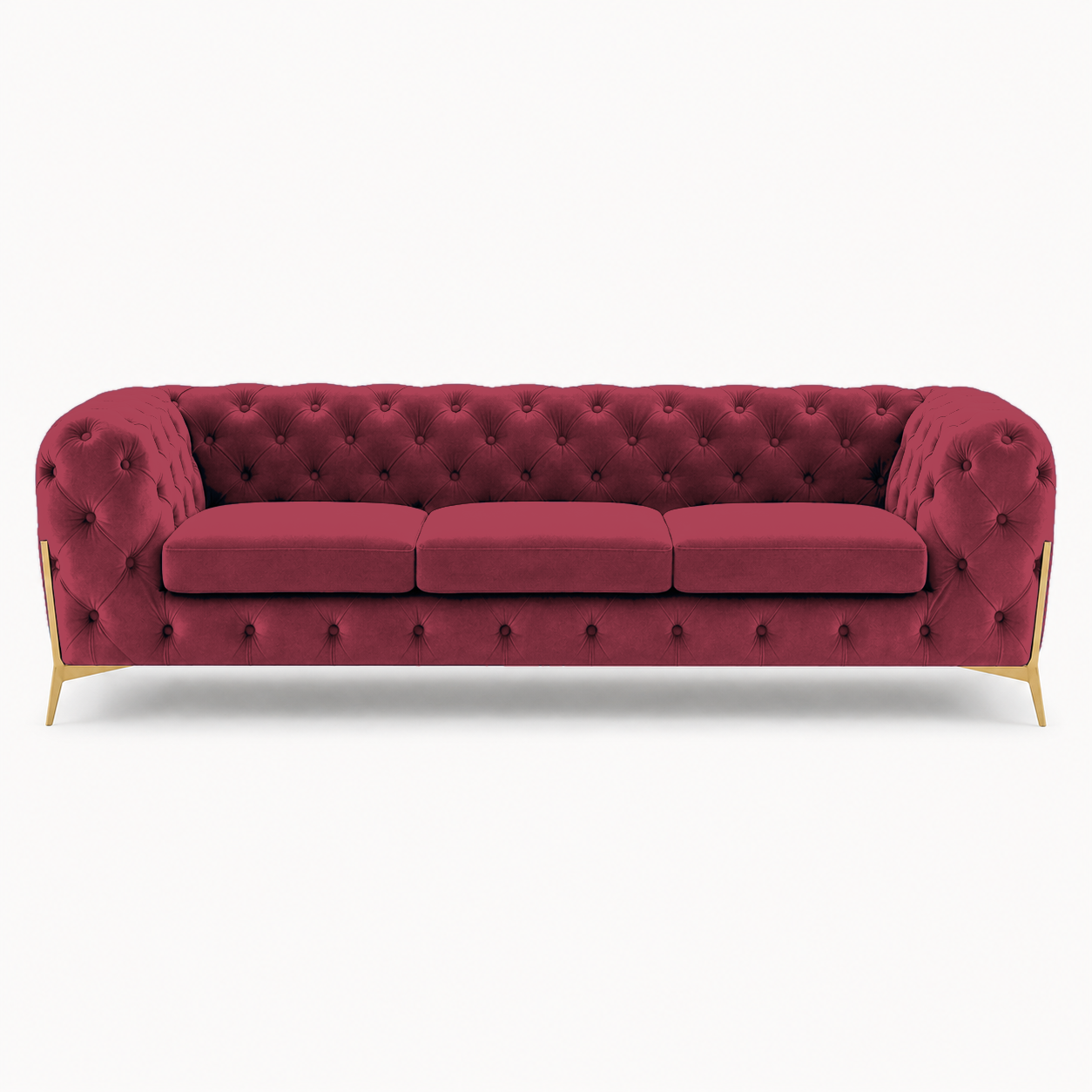 Thrive 3+2+1 Sofa Set, 3 seater, red, studio view